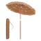 Costway Patio 6FT Tropical Thatched Tiki Beach Umbrella Portable Outdoor Market Tilt